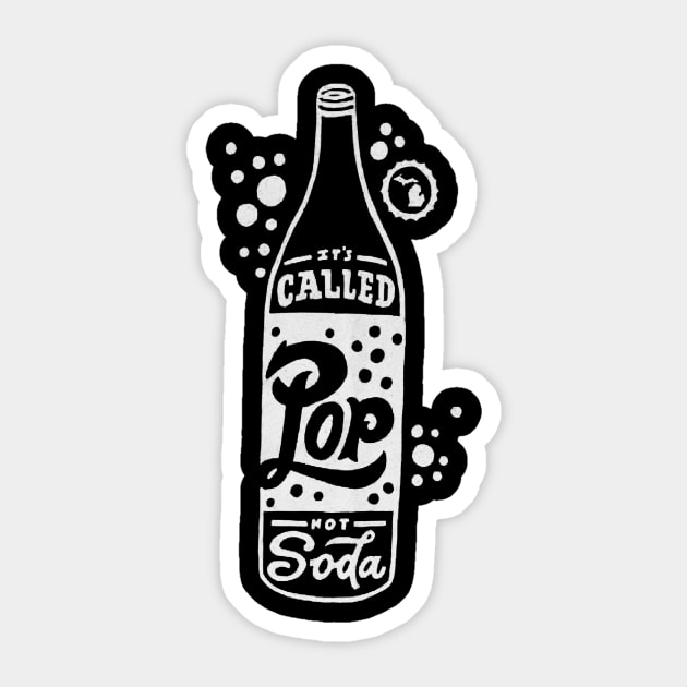 Pop NOT Soda Sticker by seanadrawsart